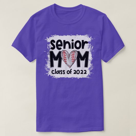 Baseball Senior Mam Class of 2022 Baseball Mam Gra T-shirt (Design voorkant)