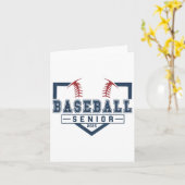 Baseball Senior Night Baseball Senior 2025 Afgestu Kaart (Gele Bloem)