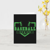Baseball Senior Night Baseball Senior 2025 Afgestu Kaart (Gele Bloem)