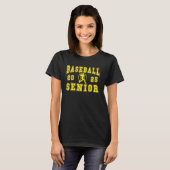 Baseball Senior Night Baseball Senior 2025 Afgestu T-shirt (Voorkant volledig)