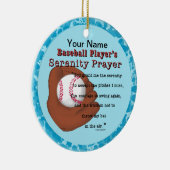 Baseball Serenity Gebed Keramisch Ornament (Rechts)