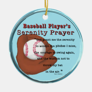 Baseball Serenity Gebed Keramisch Ornament