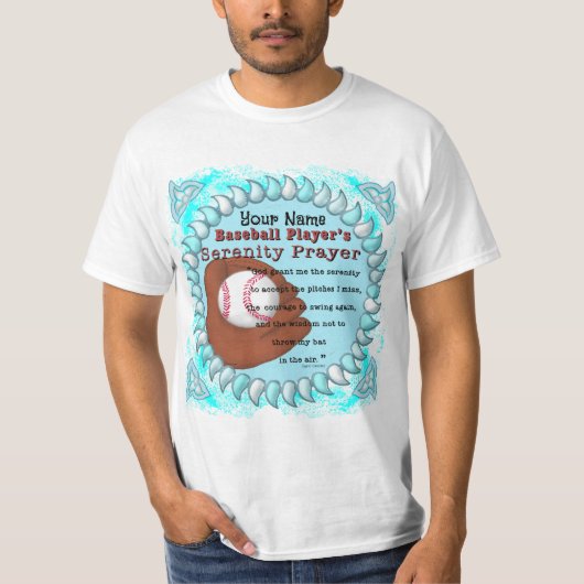 Baseball Serenity Gebed T-shirt (Voorkant)