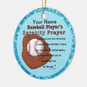 Baseball Serenity Prayer Keramisch Ornament (Links)