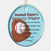 Baseball Serenity Prayer Keramisch Ornament (Links)