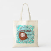 Baseball Serenity Prayer Tote Bag (Achterkant)