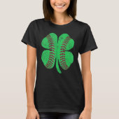 Baseball Shamrock St. Patrick's Day Irish Saint Pa T-shirt (Voorkant)