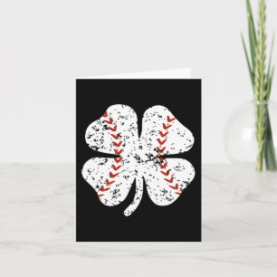 Baseball Shamrock St Patricks Day Pitcher B Kaart