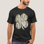 Baseball Shamrock St Patricks Day Pitcher B T-shirt (Voorkant)