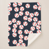 Baseball Sherpa Blanket Deken (Voorkant)