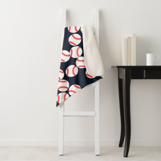 Baseball Sherpa Blanket Sherpa Deken (In situ)