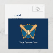 Baseball Shield Briefkaart (Voorkant / Achterkant)