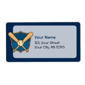 Baseball Shield Etiket (Voorkant)
