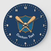 Baseball Shield Grote Klok (Voorkant)