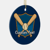 Baseball Shield Keramisch Ornament (Rechts)