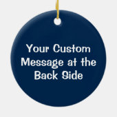 Baseball Shield Keramisch Ornament (Achterkant)