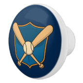 Baseball Shield Keramische Knop (Rechts)