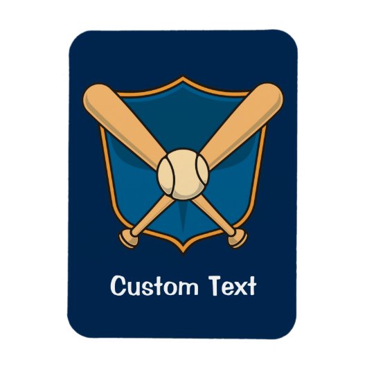 Baseball Shield Magneet (Verticaal)