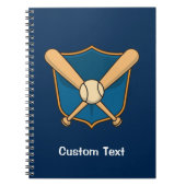 Baseball Shield Notitieboek (Voorkant)