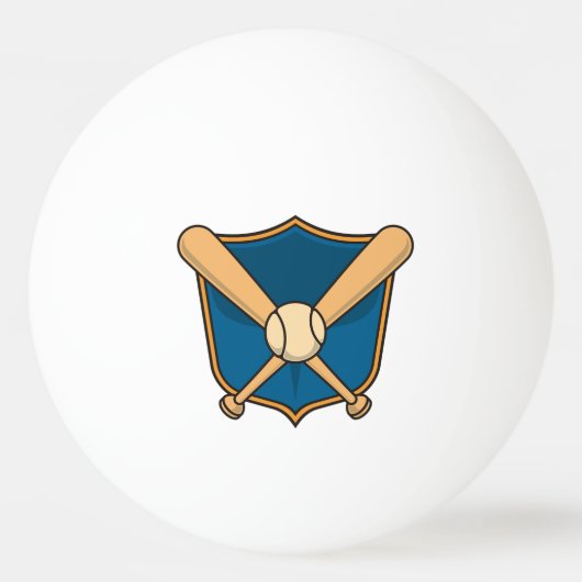 Baseball Shield Pingpongbal (Voorkant)