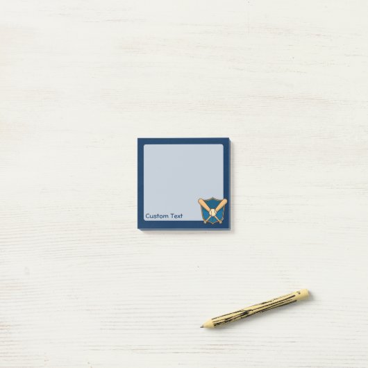 Baseball Shield Post-it® Notes (Op bureau)