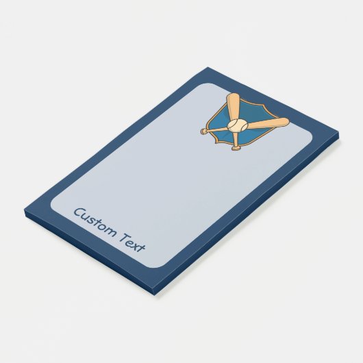 Baseball Shield Post-it® Notes (Schuin)