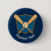 Baseball Shield Ronde Button 5,7 Cm (Voorkant)
