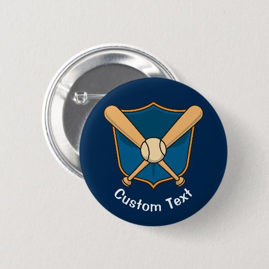 Baseball Shield Ronde Button 5,7 Cm (Voorkant /achterkant)