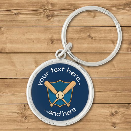 Baseball Shield Sleutelhanger