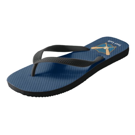 Baseball Shield Teenslippers (Schuin)