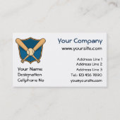 Baseball Shield Visitekaartje (Voorkant)