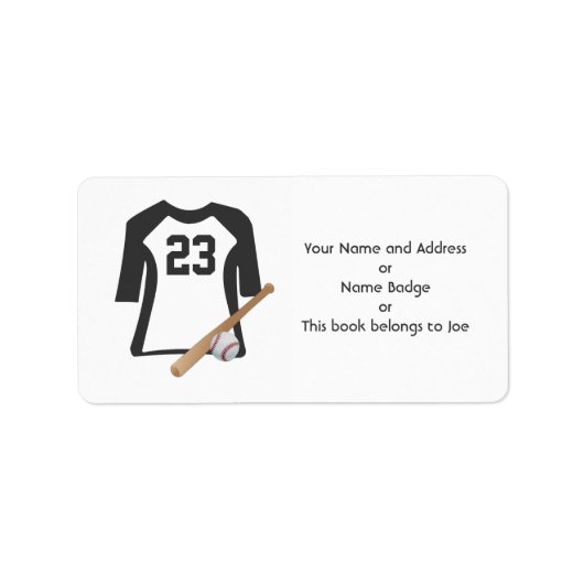 Baseball Shirt met Bat en Ball Avery labels (Voorkant)