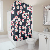 Baseball Showgordijn Douchegordijn (In situ)