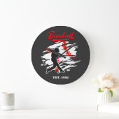 Baseball Silhouette Grafisch Ontwerp – OPGERICHT 1 Grote Klok (Huis)