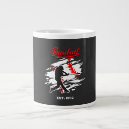 Baseball Silhouette Grafisch Ontwerp – OPGERICHT 1 Grote Koffiekop
