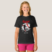 Baseball Silhouette Grafisch Ontwerp – OPGERICHT 1 T-shirt (Voorkant volledig)