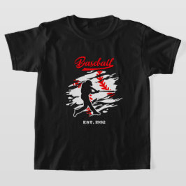 Baseball Silhouette Grafisch Ontwerp – OPGERICHT 1 T-shirt