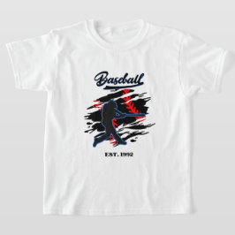 Baseball Silhouette Grafisch Ontwerp – OPGERICHT 1 T-shirt