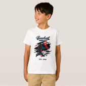 Baseball Silhouette Grafisch Ontwerp – OPGERICHT 1 T-shirt (Voorkant volledig)
