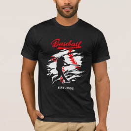Baseball Silhouette Grafisch Ontwerp – OPGERICHT 1 T-shirt