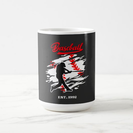 Baseball Silhouette Grafisch Ontwerp – OPGERICHT I Koffiemok (Center)