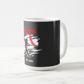 Baseball Silhouette Grafisch Ontwerp – OPGERICHT I Koffiemok (Voorkant rechts)