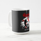 Baseball Silhouette Grafisch Ontwerp – OPGERICHT I Koffiemok (Voorkant links)
