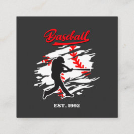 Baseball Silhouette Graphic Design – EST. 1992 Informatiekaartje