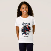 Baseball Silhouette Graphic Design – EST. 1992  T-shirt (Voorkant volledig)