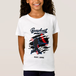 Baseball Silhouette Graphic Design – EST. 1992  T-shirt