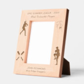 Baseball Silhouette Meest Waardevolle Speler Award Gegraveerde Lijstjes (Links)