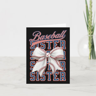 Baseball Sister Coquette Bow Sport Lover G Kaart