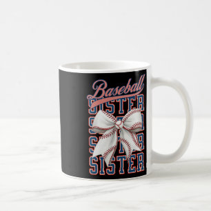 Baseball Sister Coquette Bow Sport Lover G Koffiemok