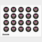 Baseball Sister Drip Ice Cream Baseball Game Day Ronde Sticker (Vel)